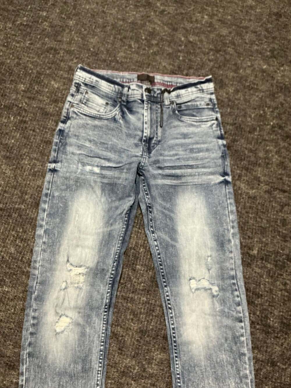 Steve Madden Distressed Denim Jeans Mens Size 30/30 Blue 5 Pockets Design